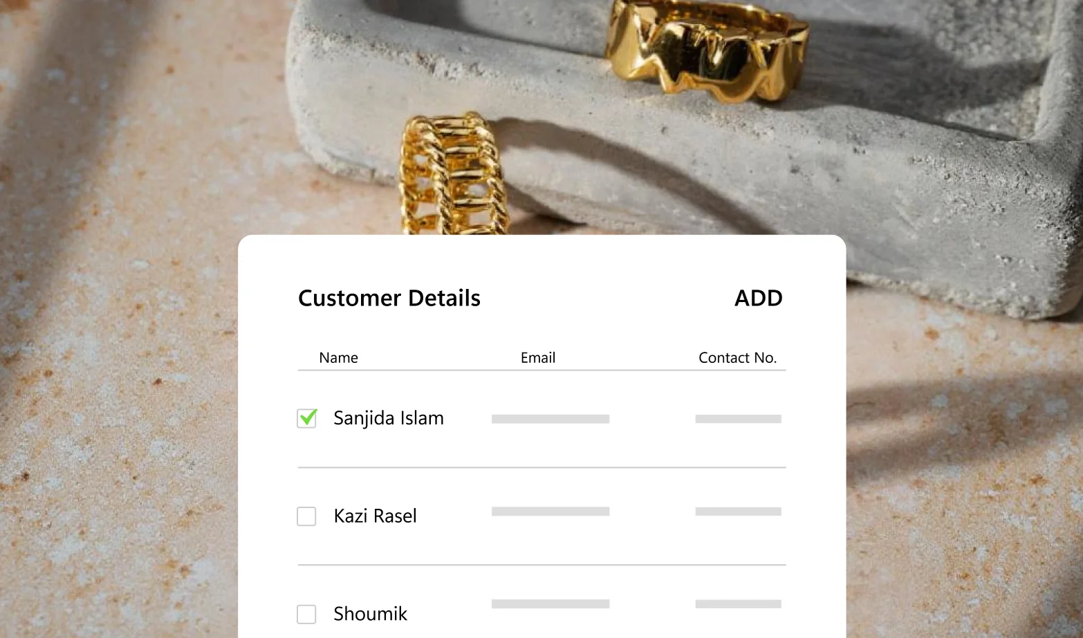 Sync Order Data interface