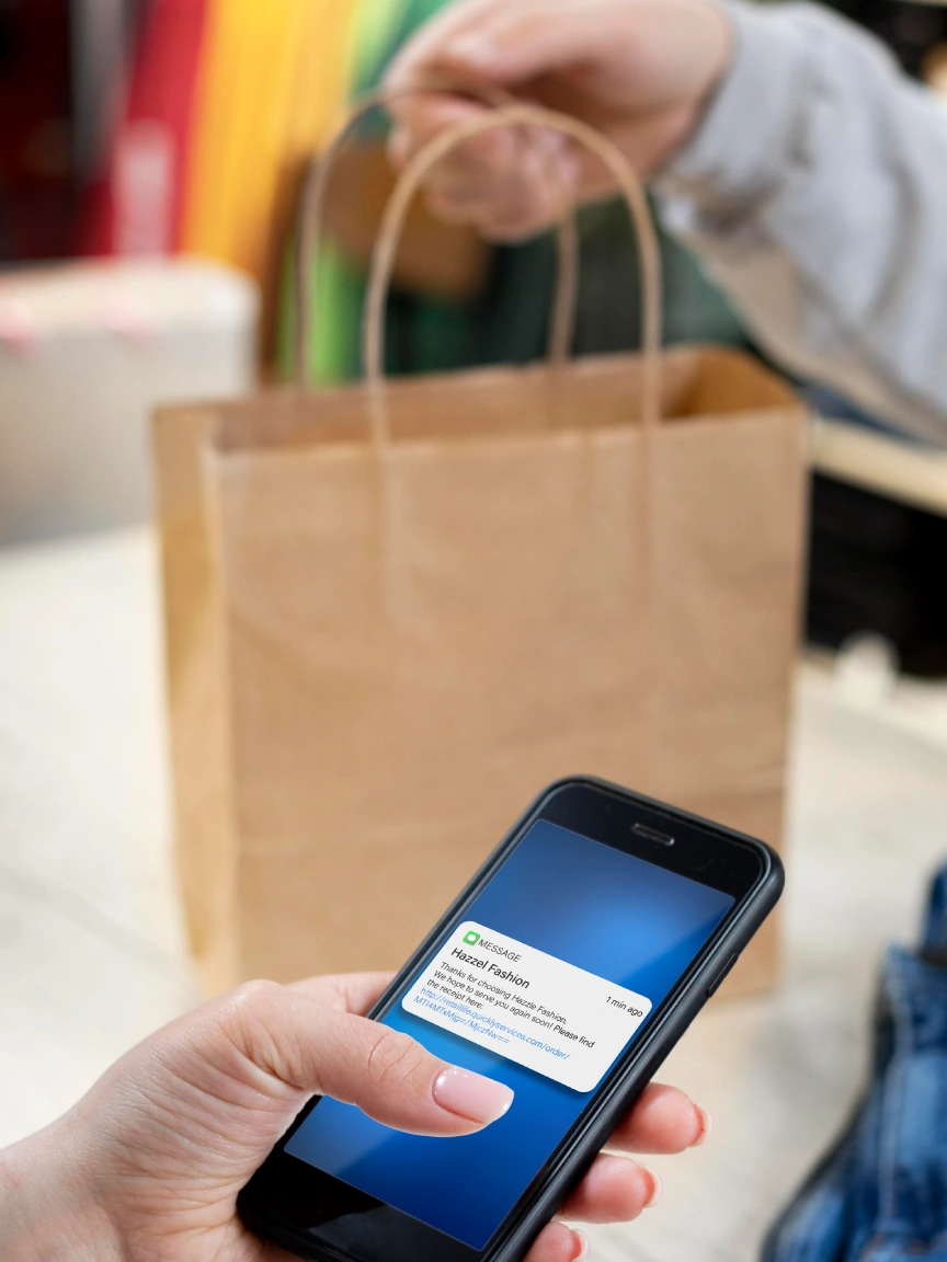 Share receipts digitally