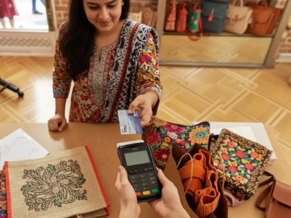 POS screen showing multiple payment methods