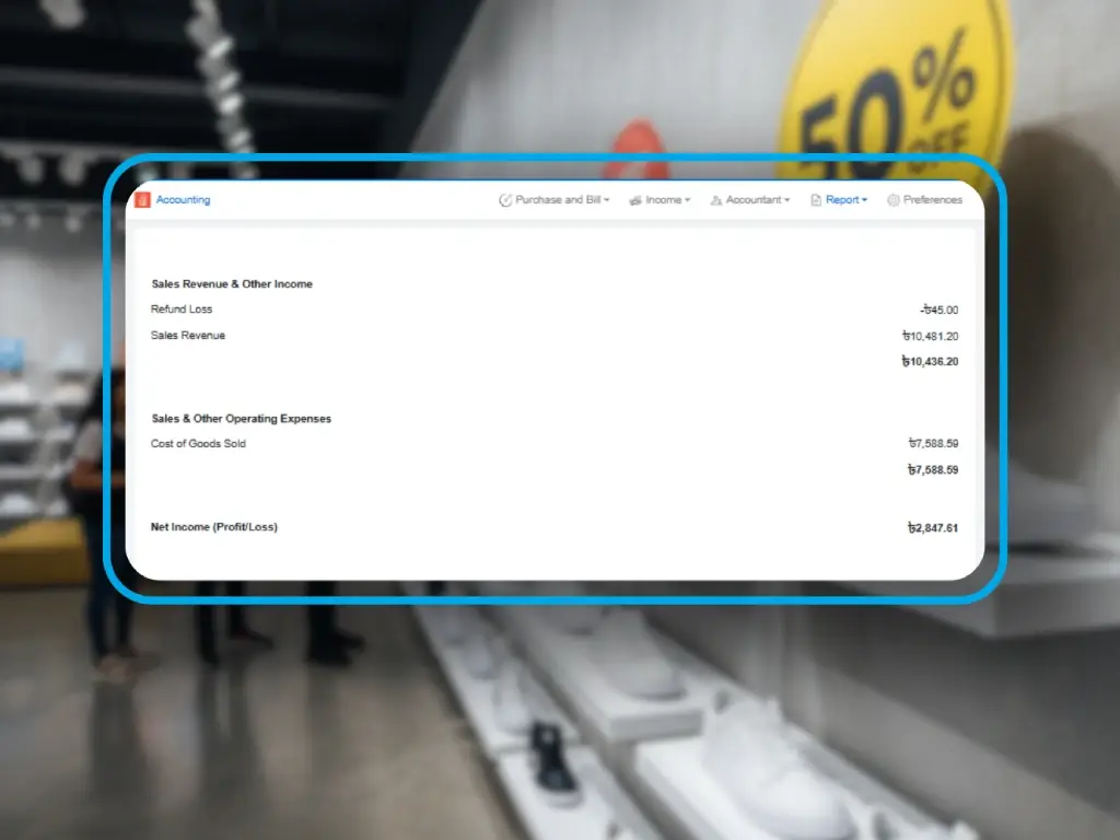 Profit and loss, cash flow, balance sheet